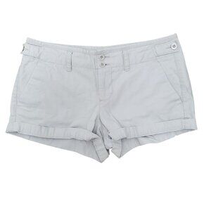 GAP Favorite Chino Flap Pocket Short‎ Women's Y2K Cream Beige 100% Cotton Size 8
